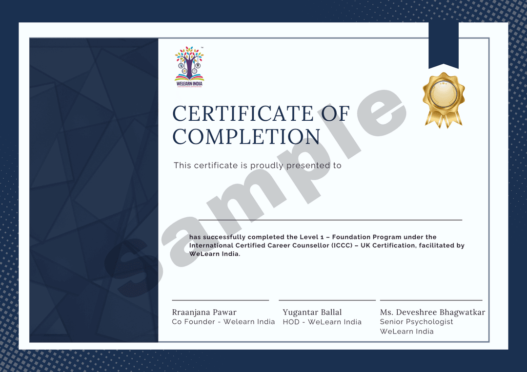 ICCC UK Foundation Level Sample Certificate